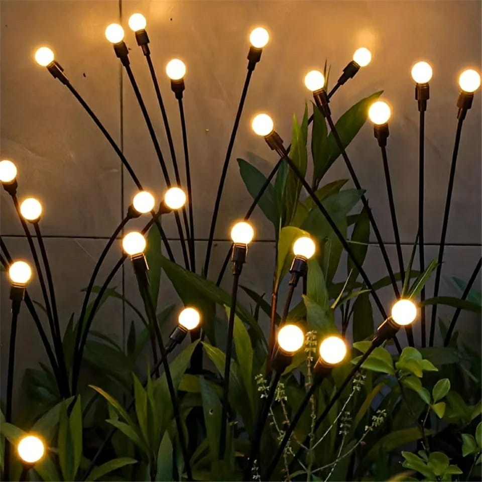 Solar Firefly Garden Lights – Waterproof Warm White