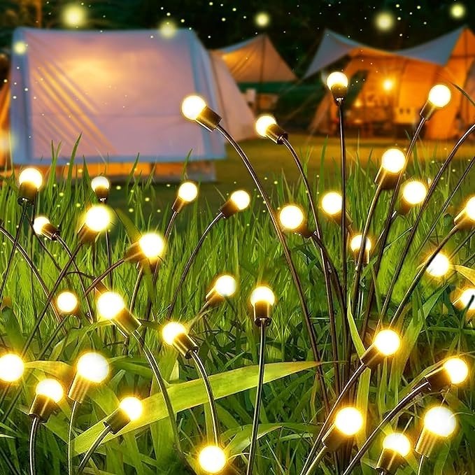 Solar Firefly Garden Lights – Waterproof Warm White