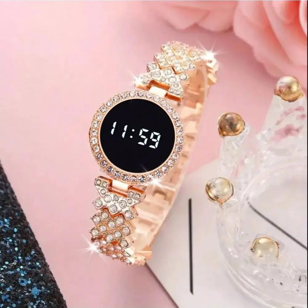 Ladies Digital Watch Elegant Pink – Sifat Mart Pakistan