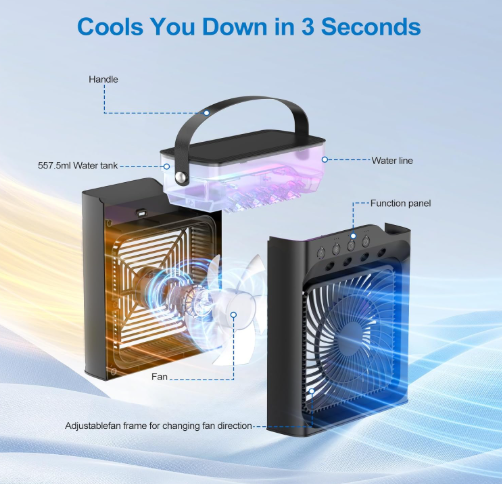 Mini Cooling Fan Box Pakistan – Sifat Mart