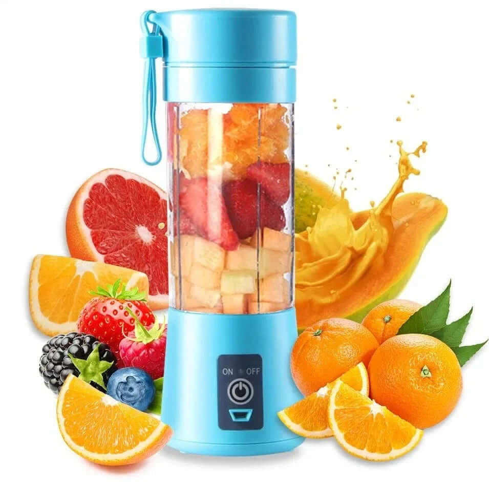 Mini Electric Juicer USB Charging Blue – Sifat Mart Pakistan
