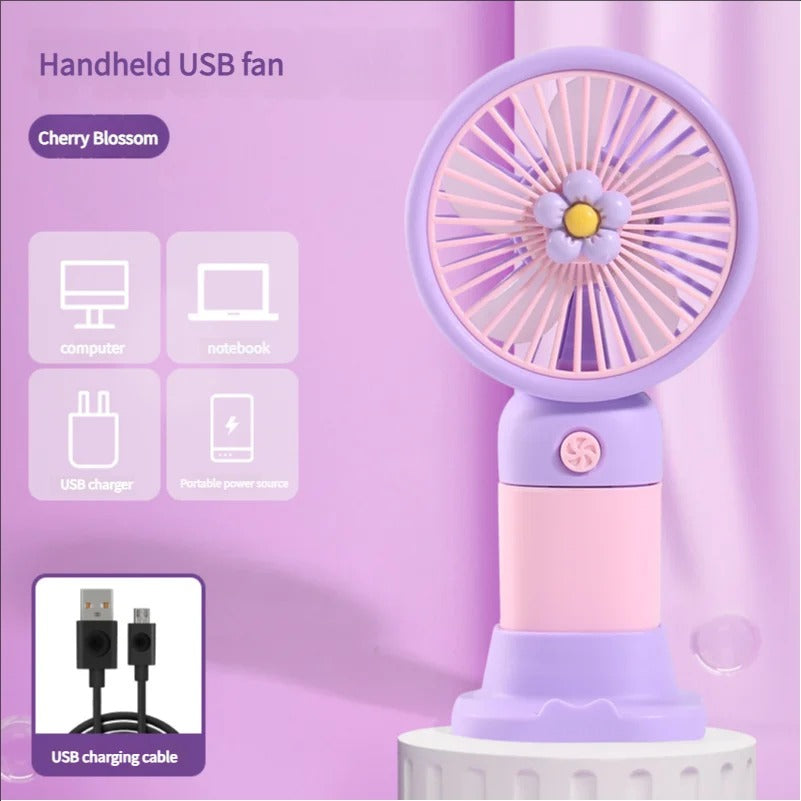 3 Speed Rechargeable Hand Fan Purple – Sifat Mart Pakistan