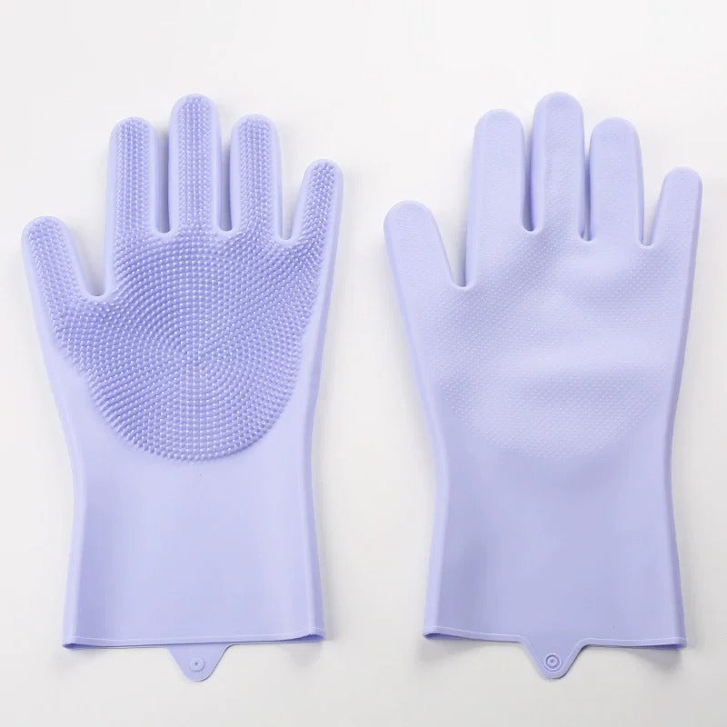 Silicone Dishwashing Gloves Purple – Sifat Mart Pakistan