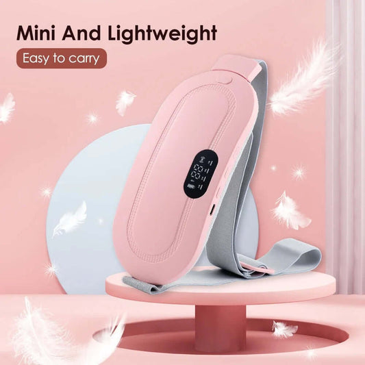SIFAT MART period cramps heating belt for women, flexible belt with heating pad to soothe abdominal pain during menstruation