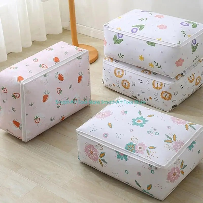 SIFAT MART zipper storage bag, flexible fabric with zipper closure, ideal for organizing clothes, accessories, or travel items.