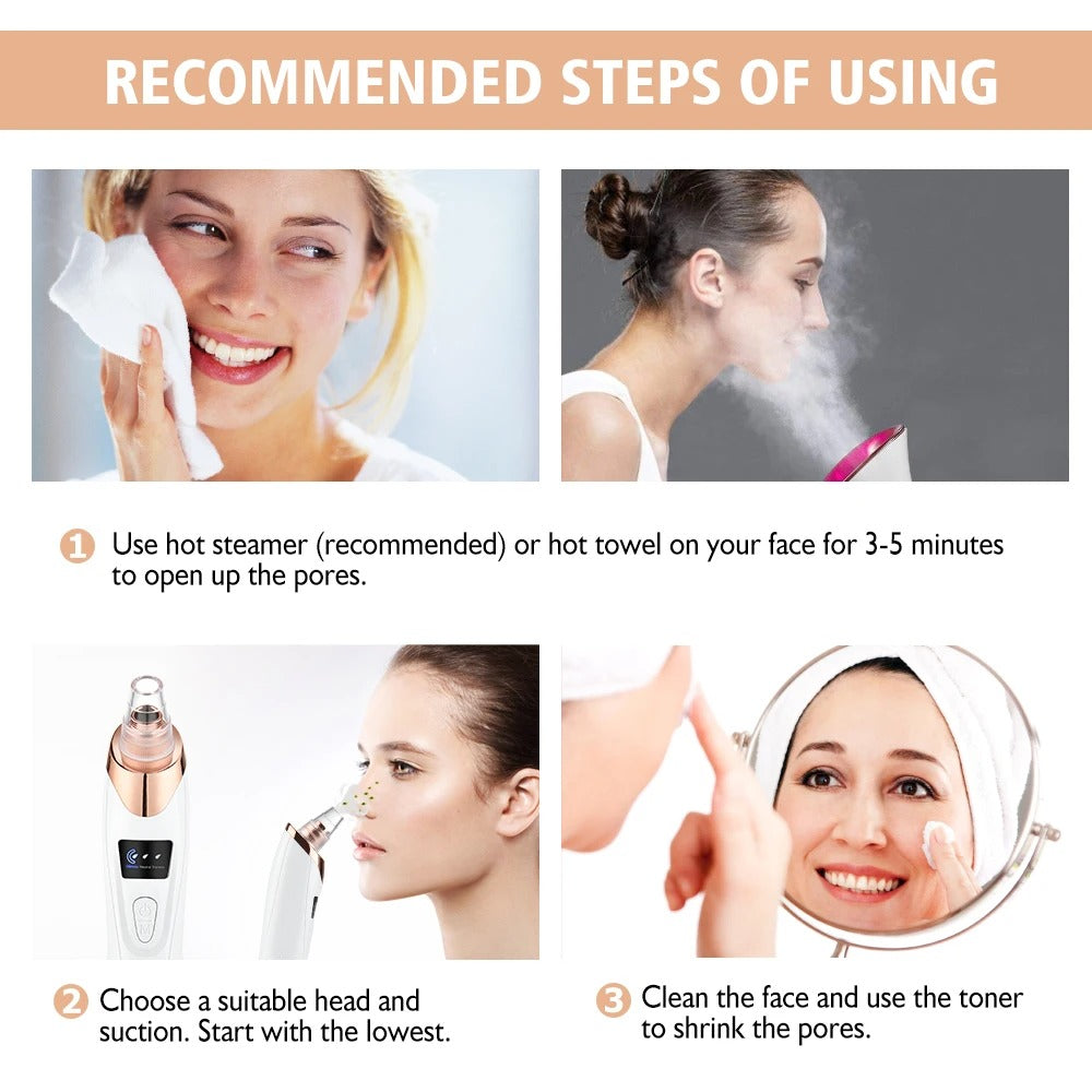 Blackhead Remover Vacuum Before After – Sifat Mart Pakistan