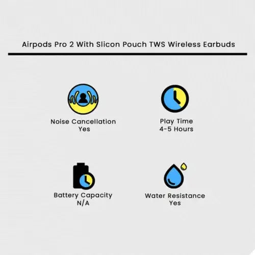 Black Airpods Pro 2 Specifications – Sifat Mart Pakistan