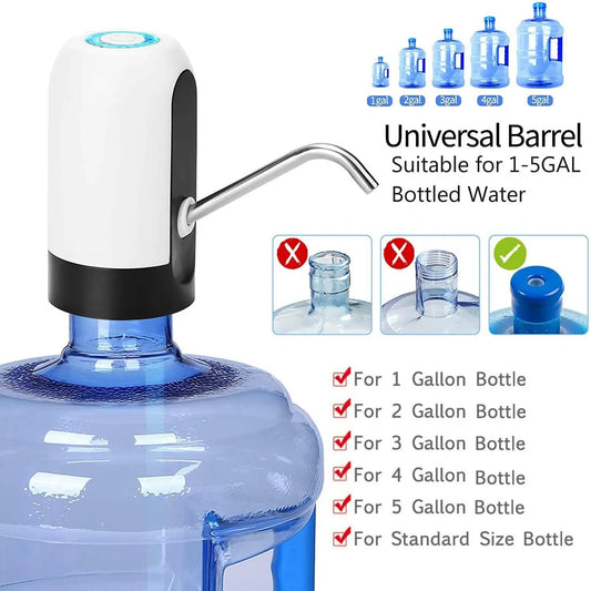 USB Rechargeable Automatic Water Bottle Pump – Sifat Mart Pakistan