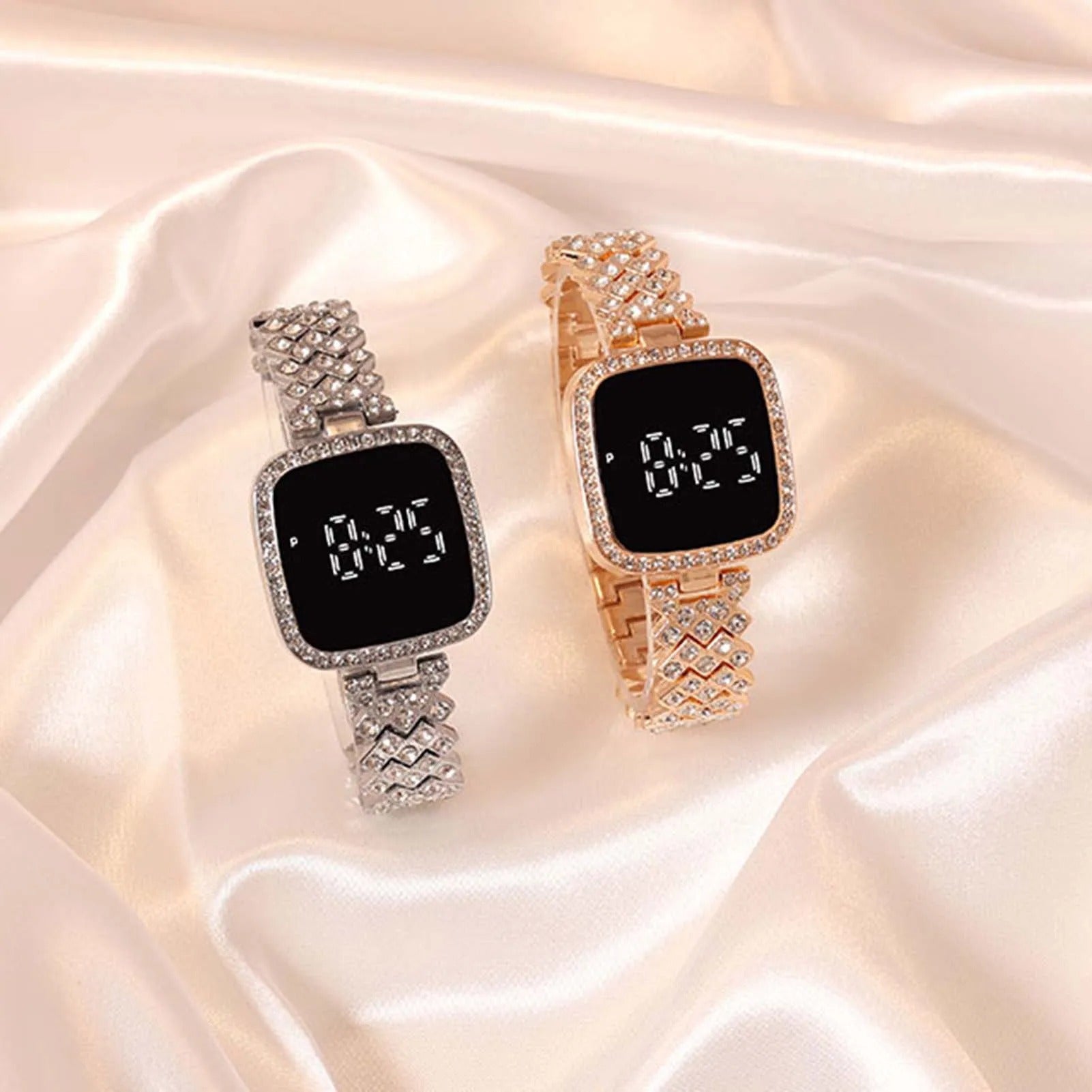 Womens Crystal Bracelet Watch Rose Gold – Sifat Mart Pakistan