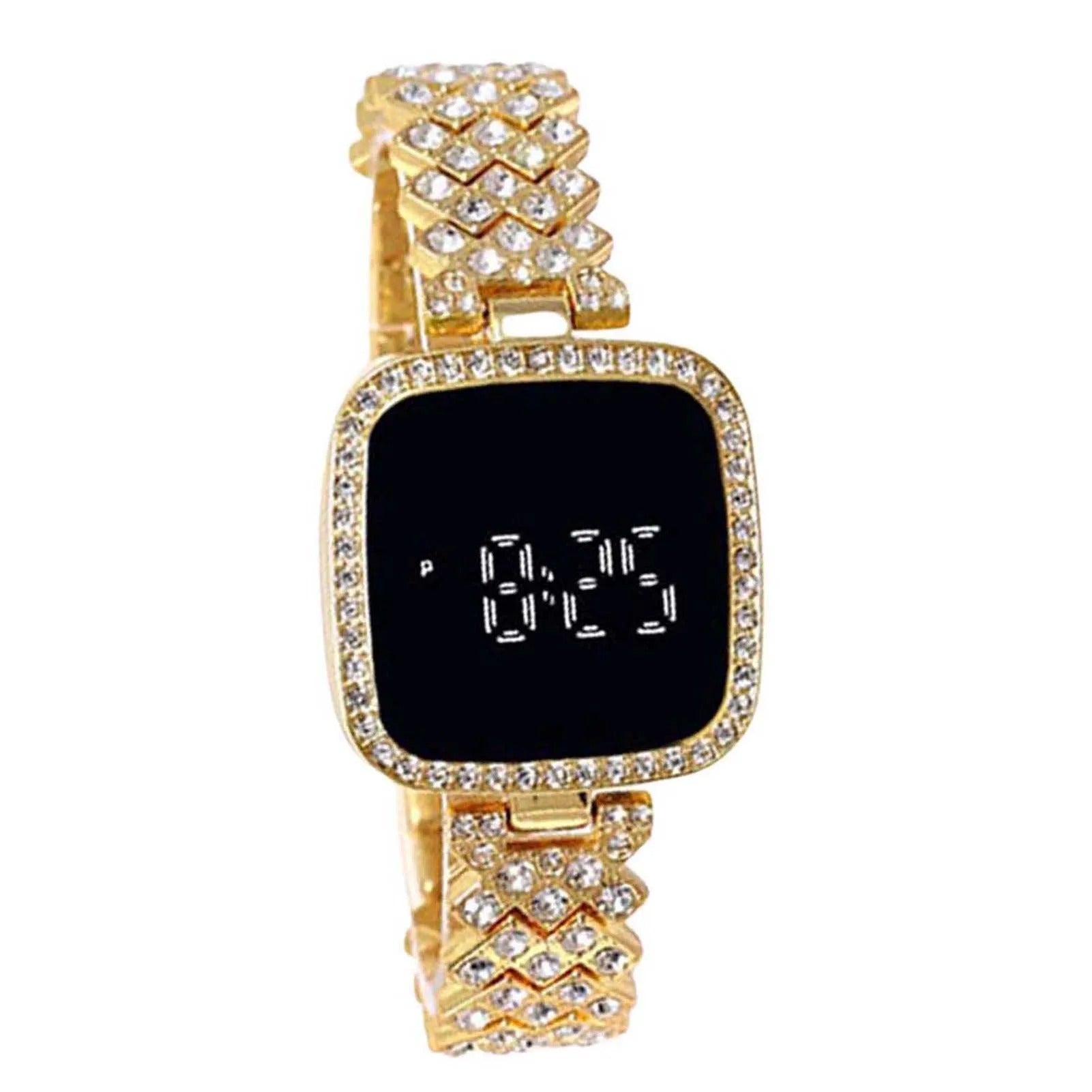 Womens Crystal Bracelet Watch Gold – Sifat Mart Pakistan