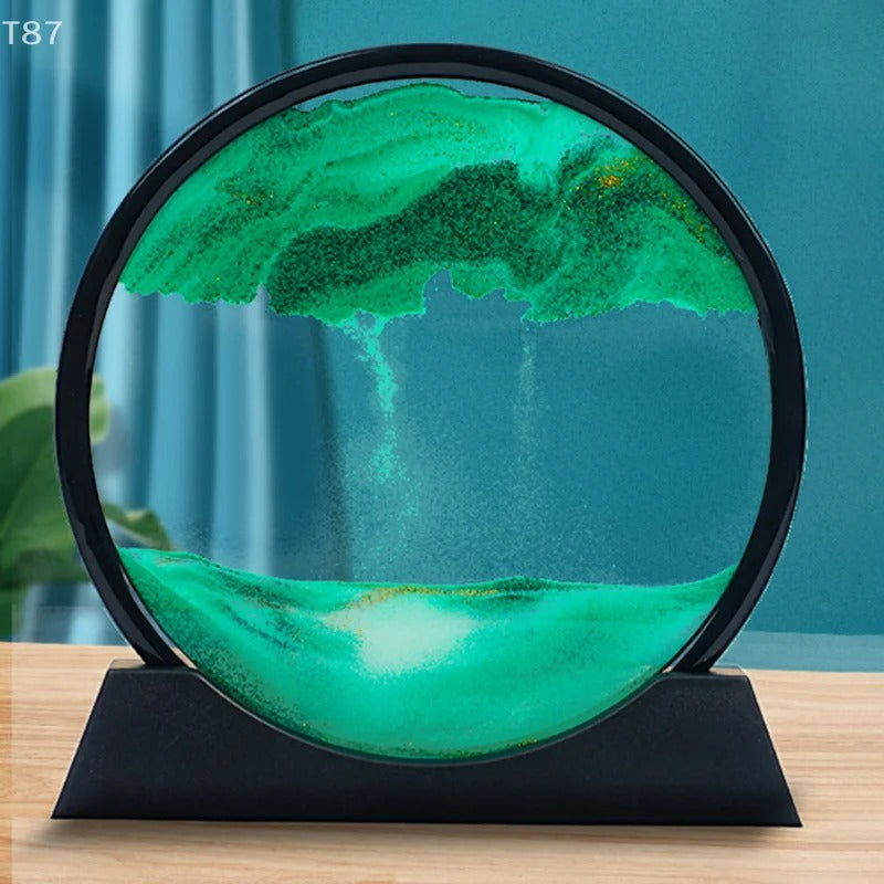 3D Sand Art Lamp Black Side View – Sifat Mart Pakistan