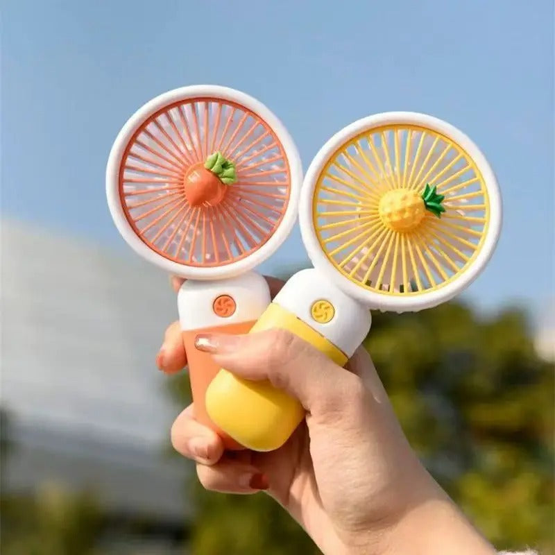 3 Speed Mini Hand Fan Rechargeable In Use – Sifat Mart Pakistan