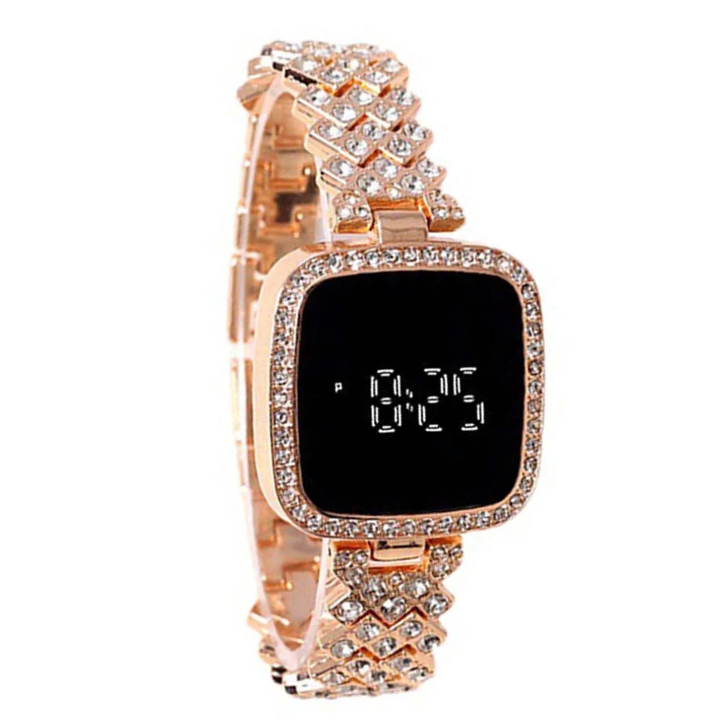 Womens Touch Screen Watch Rose Gold Side – Sifat Mart Pakistan