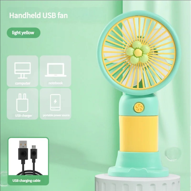 3 Speed Rechargeable Hand Fan Green – Sifat Mart Pakistan
