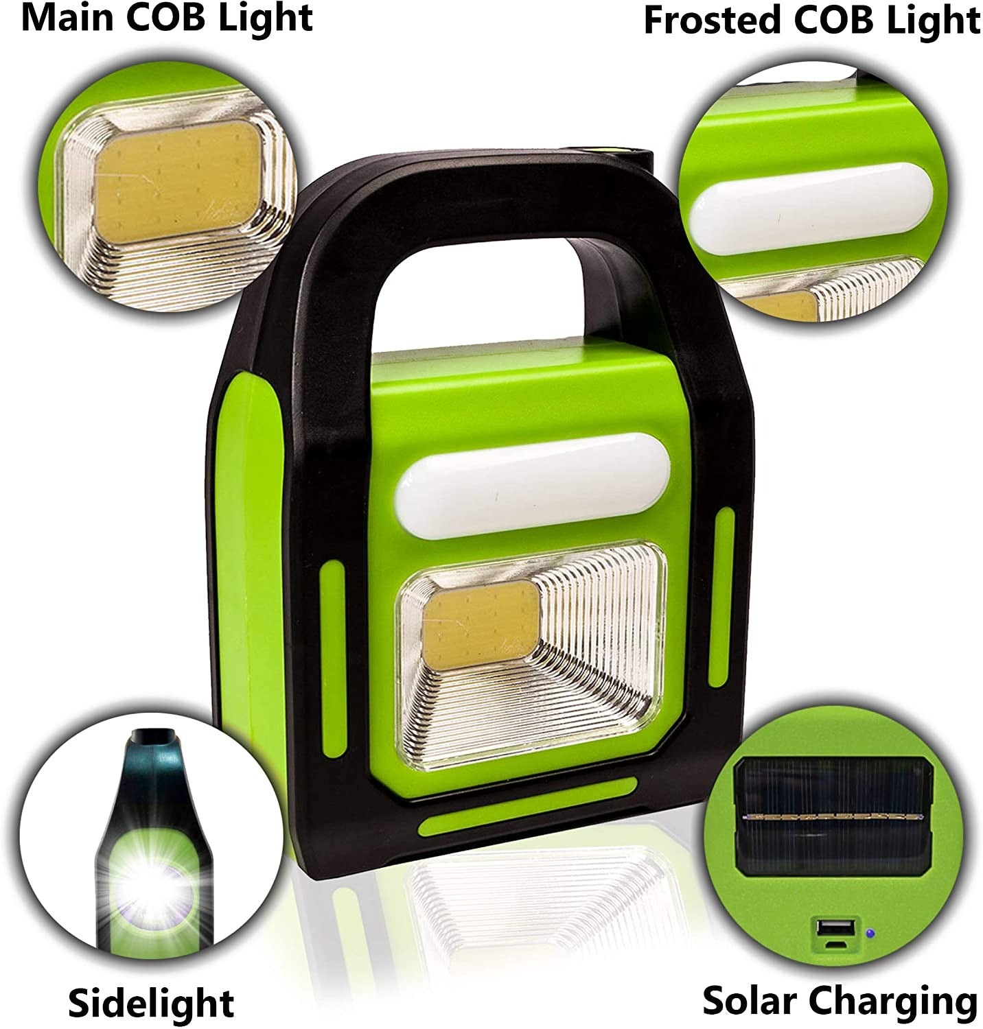 Solar Rechargeable 3-in-1 Emergency Light – LED Work Light, Torch & Power Bank