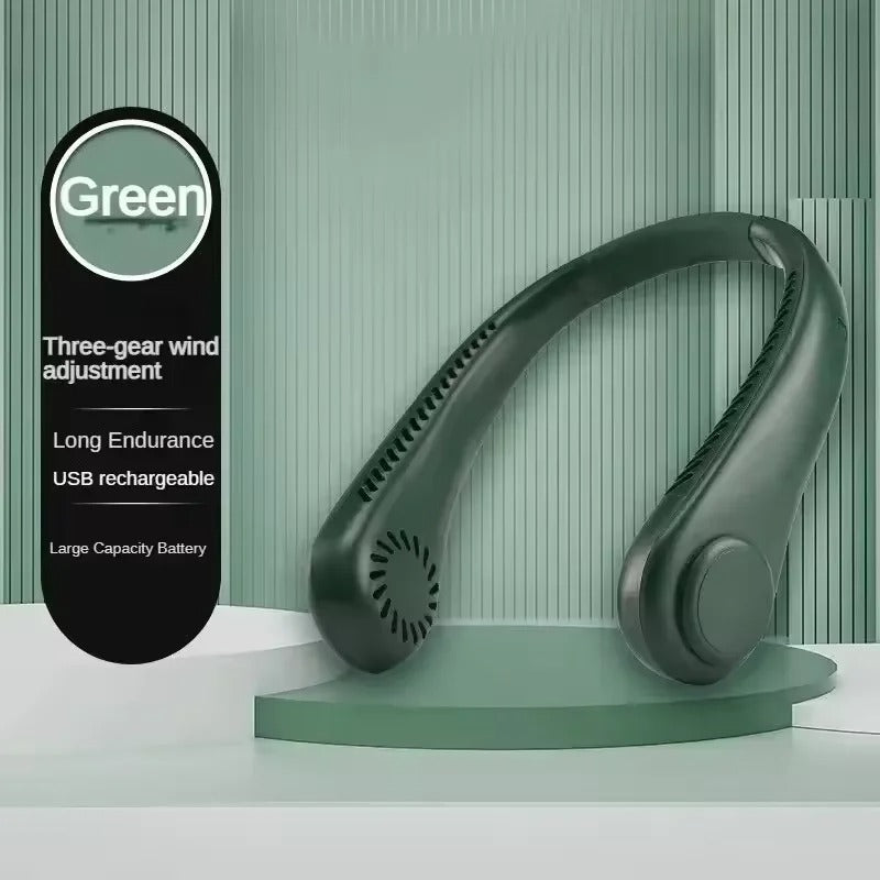 Mini Neck Bladeless Cooling Fan Grey – Sifat Mart Pakistan