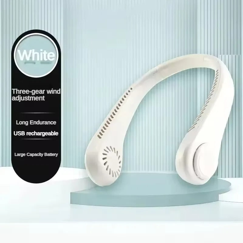 Mini Neck Bladeless Fan Blue Side – Sifat Mart Pakistan