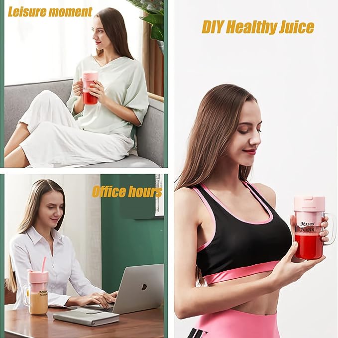 Portable Blender Cup – Fruit Smoothie Maker | USB Rechargeable | 300ml
