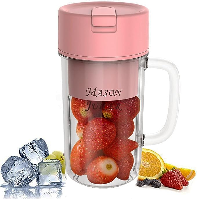 Portable Blender Cup – Fruit Smoothie Maker | USB Rechargeable | 300ml
