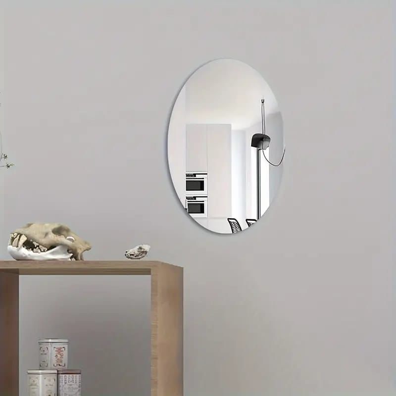 Unbreakable Acrylic Mirror Wall Sticker | Self-Adhesive Decorative Mirror Sheet for Home Decor